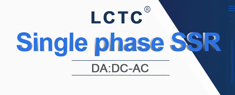 LCTC Solid State Relay SSR 10A 25A 40A DC To AC Single Phase Dual Channel Single Control Or Dual Channel Dual Contro 24-480VAC