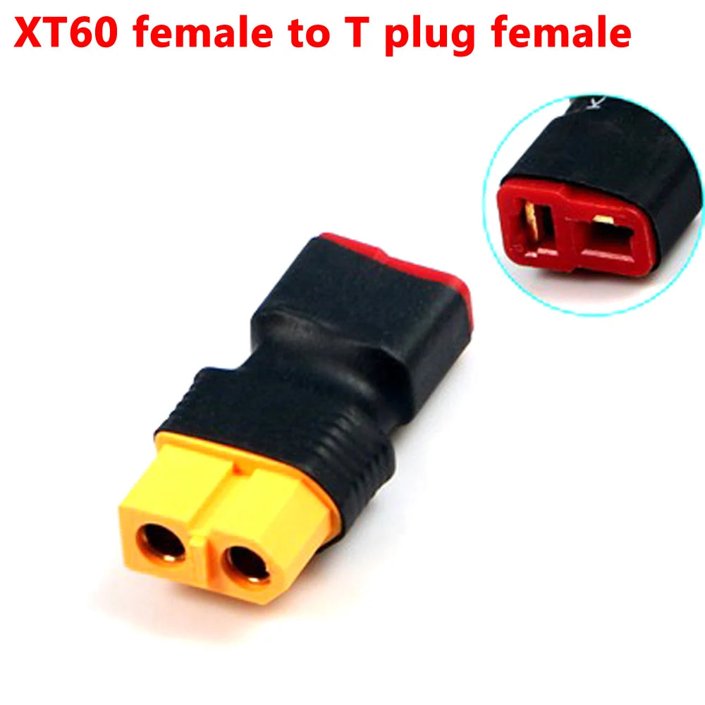XT60 XT90 Plug Male / Female To T Plug Female / Male Connector Conversion Adapter No Wire for RC Airplane Quadcopter Parts