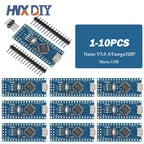 1-10pcs For Nano V3.0 Micro Controller Module ATmega328P Module Nano Board CH340 USB Cable Compatible with Arduino Nano V3.0