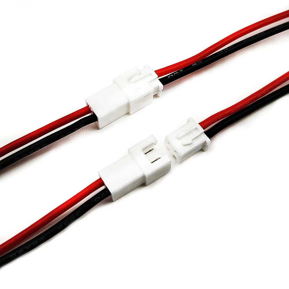 2/5/10Pairs Mini JST 1.25mm ZH1.5 PH2.0 XH2.54 SM2.5 2 Pin Male Female Plug Jack Connector Cable JST 2P Electronic Wire