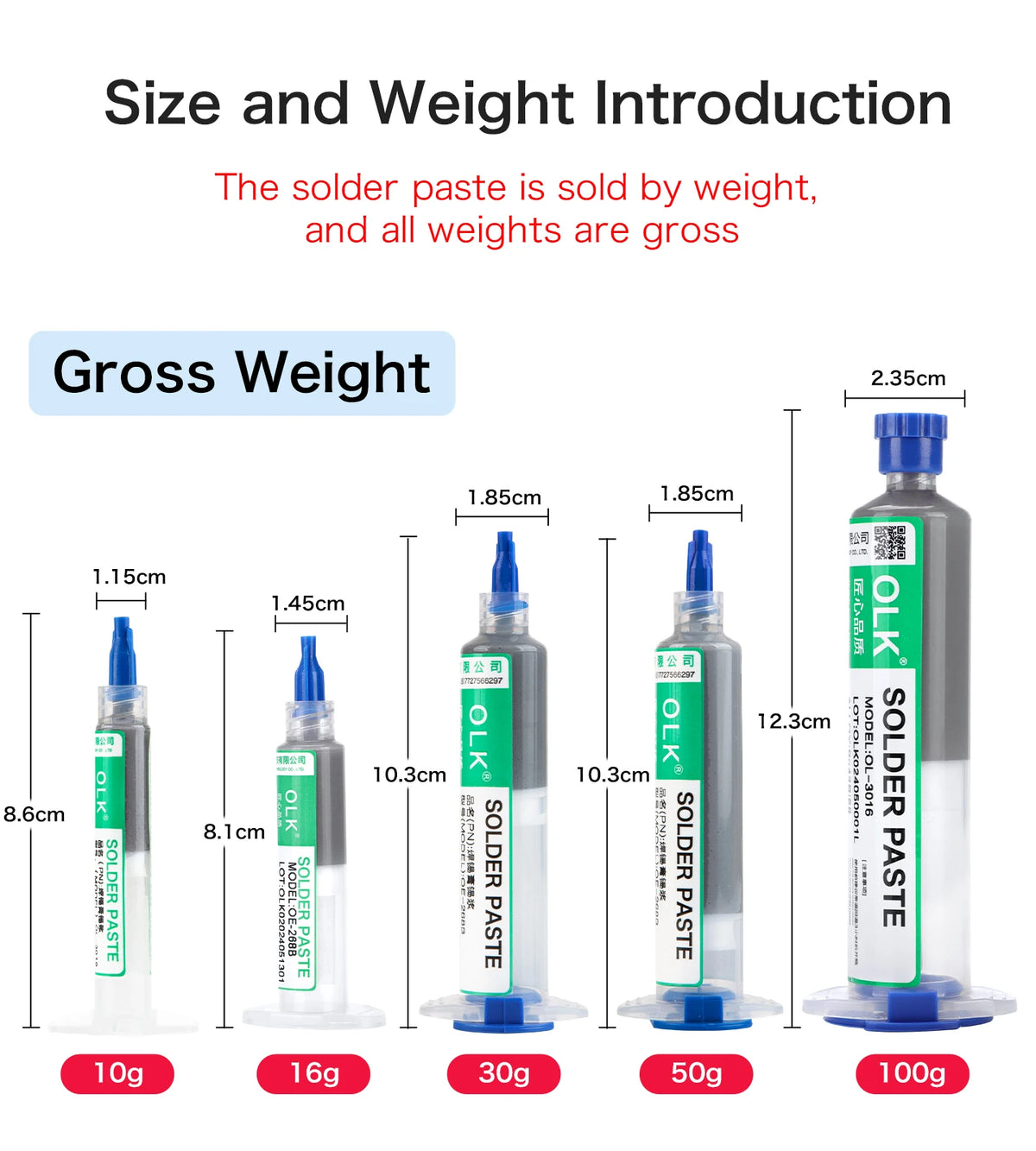 OLK Sn63Pb37 Solder Paste, Flux,Sn99.3cu0.7 Lead-Free Solder Paste Free Cleaning Is Widely Used In All Kinds Of Soldering