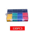 127-800pcs Heat Shrink Tube Thermoresistant Heat-shrink Tubing Wrapping Kit Electrical Connection Wire Cable Insulation Sleeving