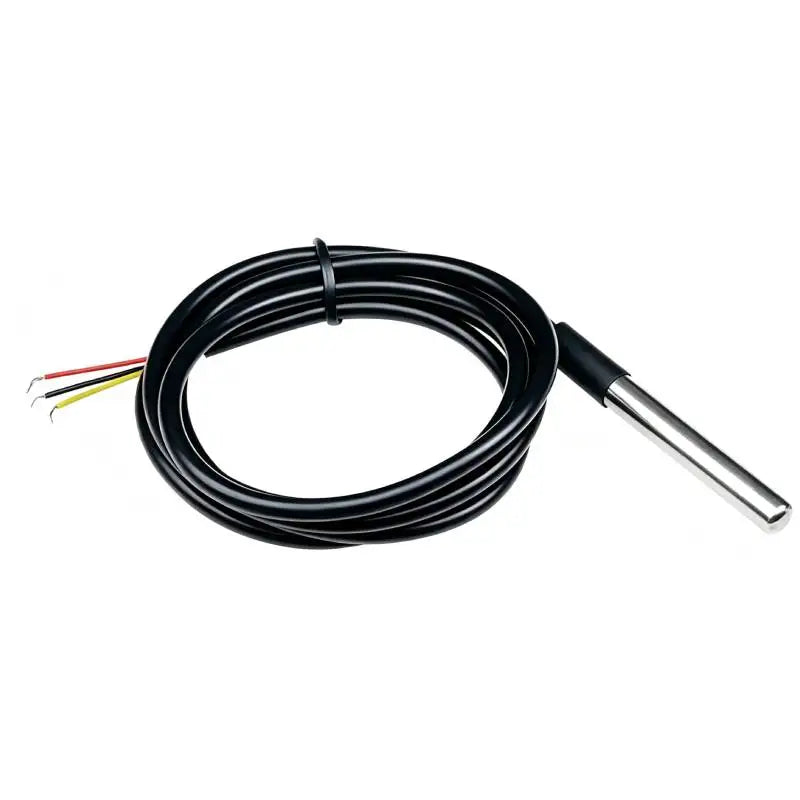 DS18B20 Temperature Sensor Module Kit 1m 2m 3m 5m Cable Stainless Steel Package Probe Suitable for Arduino DS18B20 Adapter