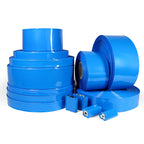 Width 17mm ~ 200mm Blue PVC Heat Shrink Tube 18650 Battery Wrap Battery Pack Insulated Cable Protector Sleeve Lithium Film Case