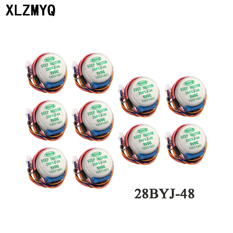 5pcs 28BYJ-48 ULN2003 5V 12V Stepper Motor + ULN2003 Gear Driver Board Stepper Motor Module For Arduino 28BYJ DIY Kit