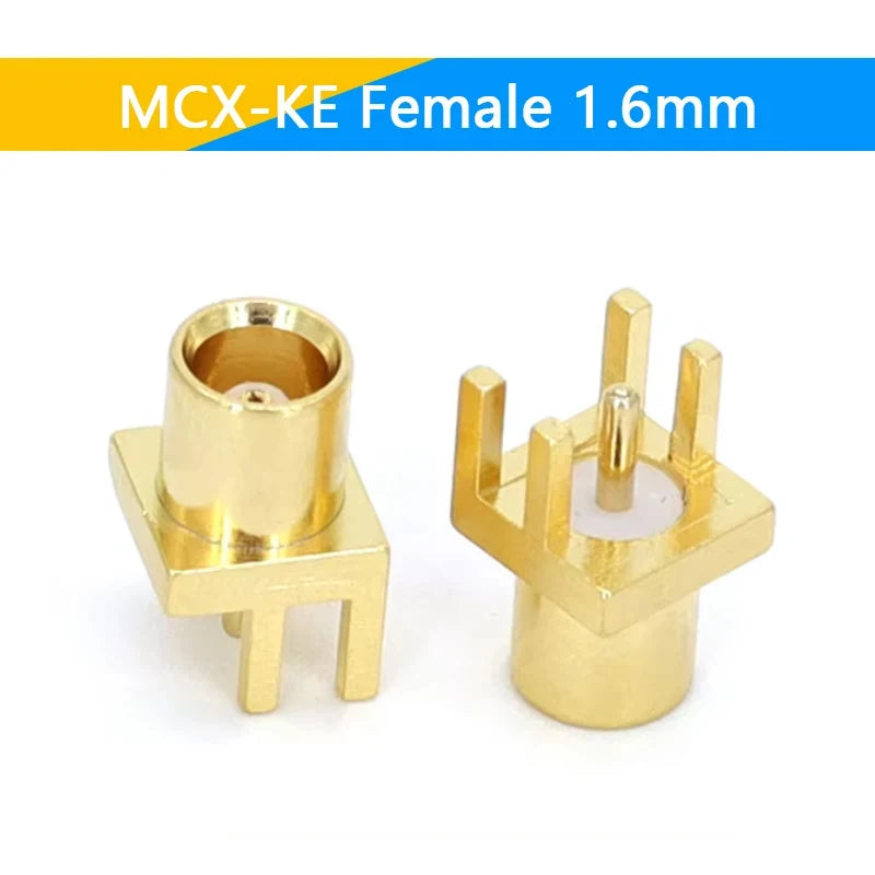 1-10PCS MCX MMCX Male Female PCB Mount Straight RF Coax Connector Right Angle 90-Degree Goldplated Welding Terminal