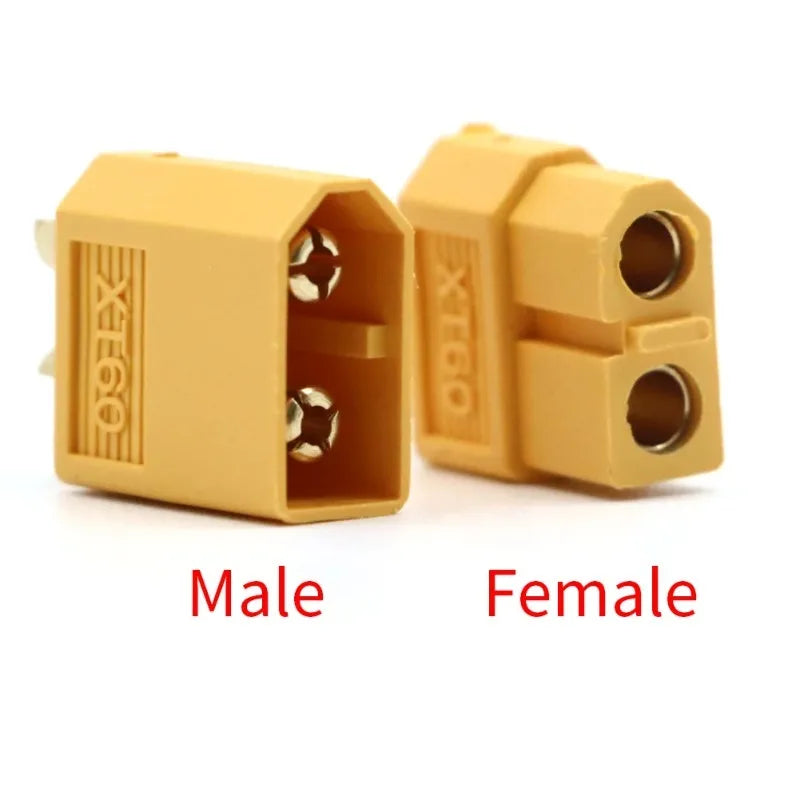 5pcs XT60 XT30 XT90 Bullet Connectors Kit, Male & Female Pairs with Heat Shrink Tube, for RC Drone Airplane Car FPV Lipo Battery