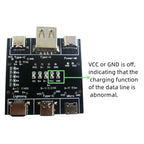 1/3PCS UD11A03 USB Cable Tester DC5V Type-C Input Compatible DT3 Test MicroUSB Type-C Lightning Data Line Detector