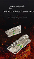 Ground Row Copper Bar Connection Terminal JDG-A Distribution Box Double-layer Terminal Block Copper galvanizing large current