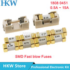 1808 125V 0451 SMD Fast Blow Fuse 0.5A 0.75A 1A 2A 3A 4A 5A 6.3A 8A 10A 12A 15A 500MA 0451 Ultra-rapid Fuse 0451010.MRL Original