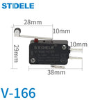 V-16 series micro-motion button limit travel switch with 3 pins, suitable for coffee machine and other small household appliance