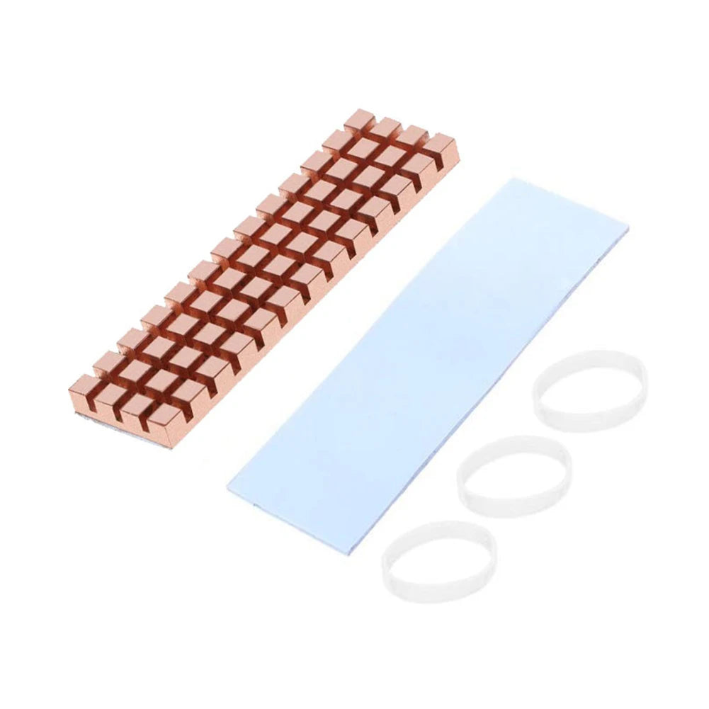 PC Notebook SSD Heat Sink PCI-E NVME NGFF M2 2280 Solid State Hard Disk Heatsink Computer Cooler Copper Radiator Accessories