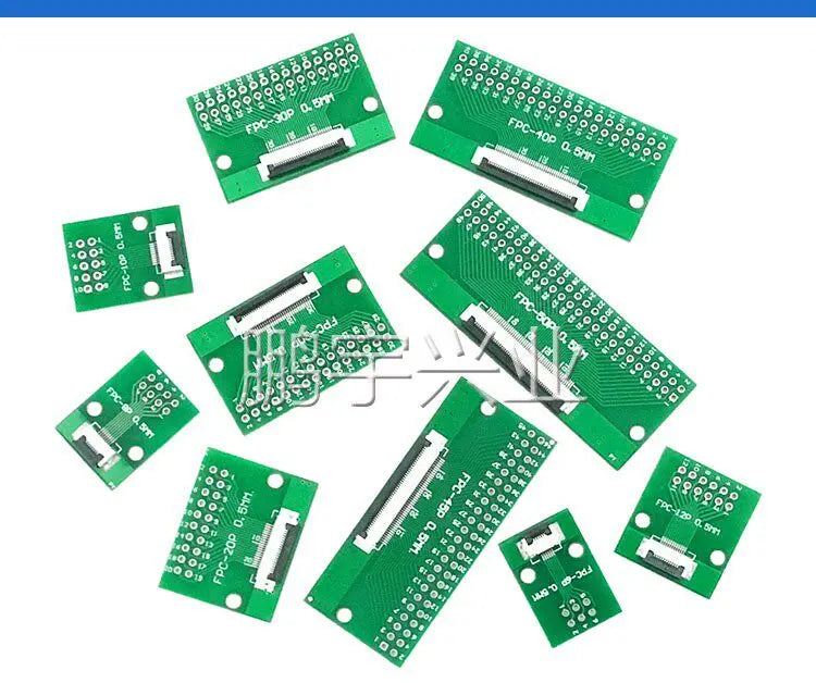 2pcs FPC FFC 0.5MM Pitch Conversion Board DIY PCB Board 4P~80P 6 8 10 20 24 26 30 34 40 50 60 P Connector For Cable Transfer