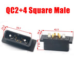 New QC2+0 Round Electric Plug  Lithium Socket for  500V Waterproof Male and Female Skateboards and Bicycles Energy Connector