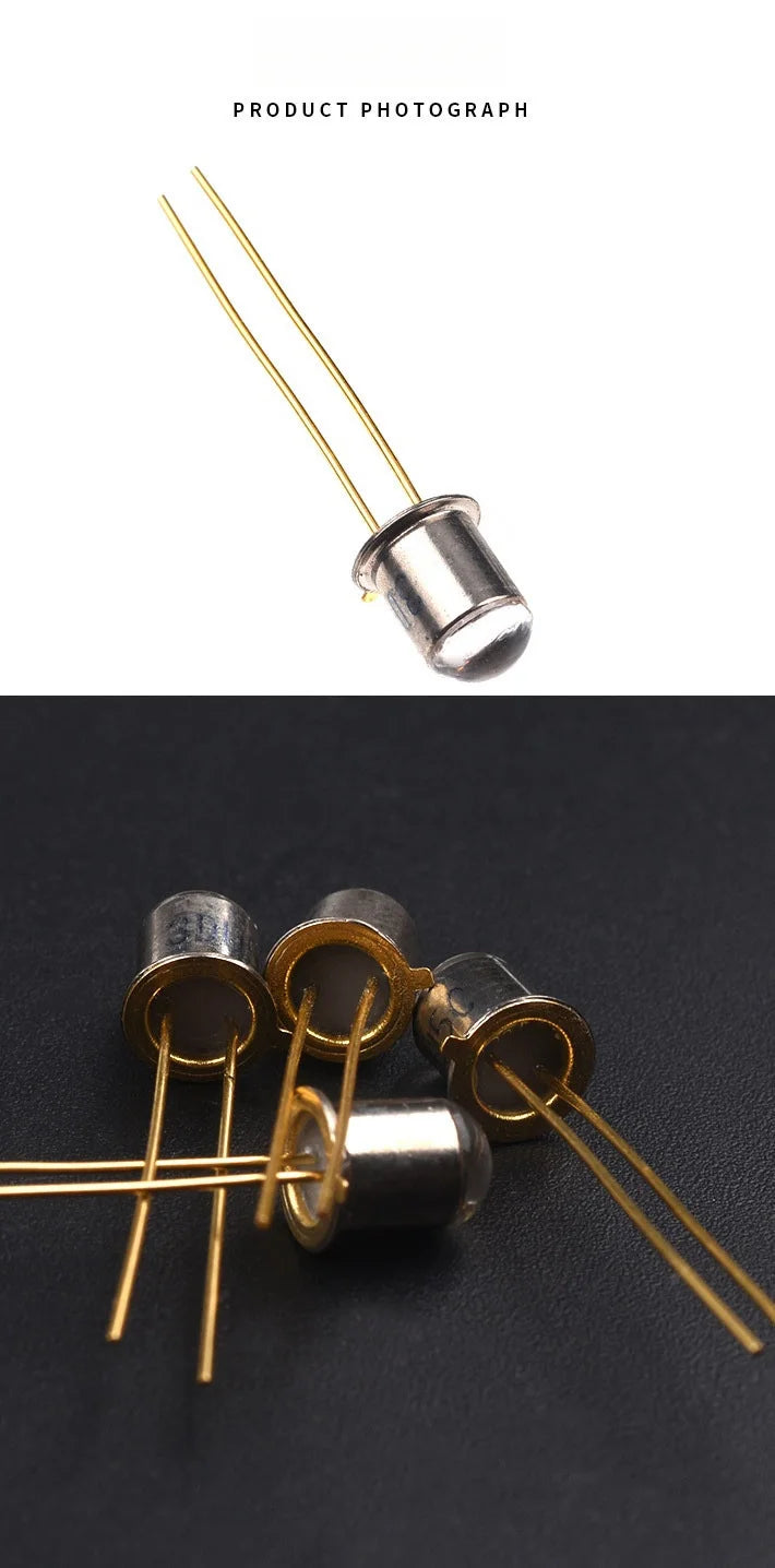 2PCS 3DU5C Phototransistor Transistor Silicon Phototransistor Transistor Metal Package 2-pin NPN