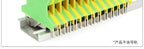 5Pcs USLKG-2.5/3/5/6/10N Terminal Block UK Yellow Green Ground Terminal Block Two-color 34A-101A 800V Rail Ground Terminal Block