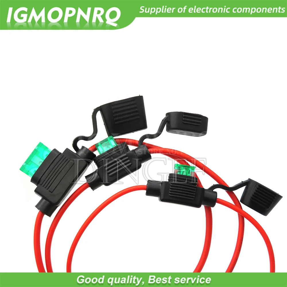 1Set Waterproof 32V Mini/Small/Medium Auto Fuse Holder 18/16/14/12/10AWG With Car Blade Fuse 3A 5A 7.5A 10A 15A 20A