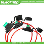 1Set Waterproof 32V Mini/Small/Medium Auto Fuse Holder 18/16/14/12/10AWG With Car Blade Fuse 3A 5A 7.5A 10A 15A 20A