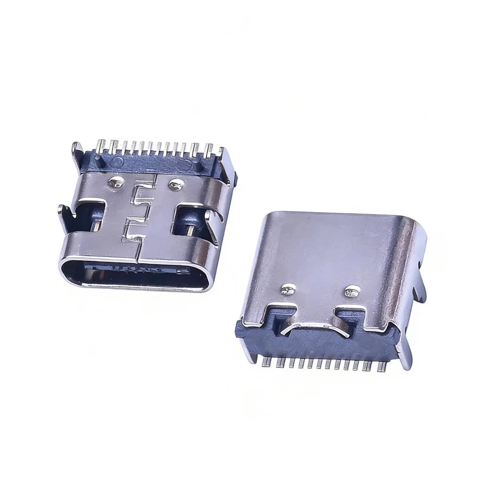 5/10pcs USB Female Socket 3.1 TYPE-C 12PIN Single Row SMT Four Pin Plug-in Board Type-C Double-Sided Plug