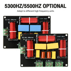 3-Way 200W 5500Hz / 5300Hz 3 Unit Home Theater High Power Audio Crossover Filters Professional Speaker Frequency Divider