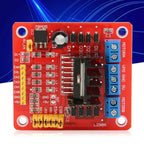 L298N Stepper Motor Driver Module Dual H Bridge 5V-35V DC Motor Controller Board Red Multifunctional DC Stepper Motor Driver