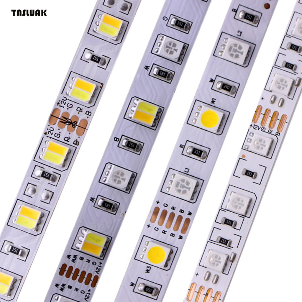 5M 5050 SMD LED Strip RGB RGBW (RGB + White) RGBWW (RGB+Warm White) RGBCCT Flexible LED String Light 5M/ 300 LEDs 12V 24V Home