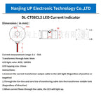 NJXSE Led Current Indicator 5A 20A 30A 50A 100A CT AC Signal Monitor Light Factory Price Current Transformer with Led Indicator