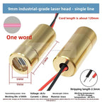 1PCS 9MM Industrial Grade Laser Head, 10mW Red Dot Spot, Straight Cross, 3V Line Horizontal Positioning Laser Module