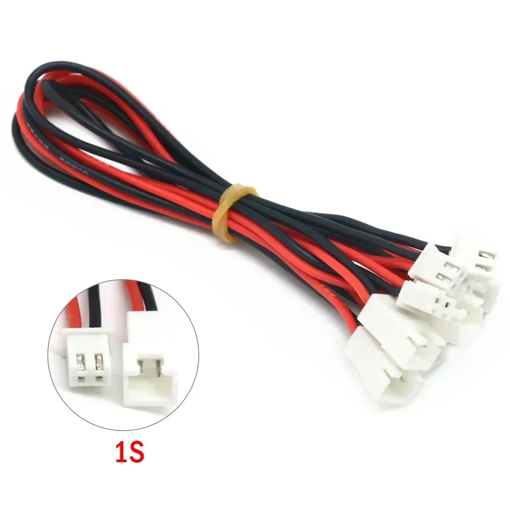 10pcs JST-XH 1S 2S 3S 4S 5S 6S 7S 8S 30cm 22AWG Lipo Balance Wire Extension Charged Cable Lead Cord for RC Lipo Battery charger