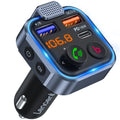 LENCENT FM Transmitter Wireless Bluetooth 5.0 Handsfree Car Kit with Type-C PD 20W+ QC3.0 Fast USB Mp3 Player