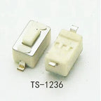 50PCS 3X6mm H=5/4.3mm DIP 2Pin SMT 260GF Micro Switch Black White Push Button Switch Momentary Tact Switch Key Power Button