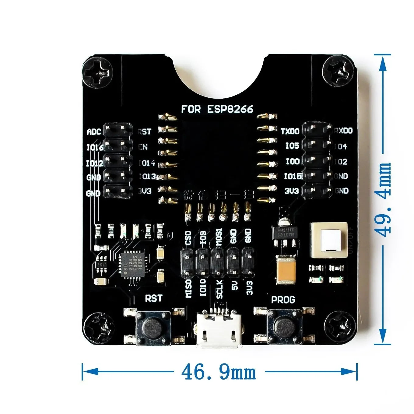 ESP8266 ESP-32 ESP32 Development Board Test Programmer Socket Downloader for ESP-01 ESP-12F ESP-07S ESP-12S ESP32