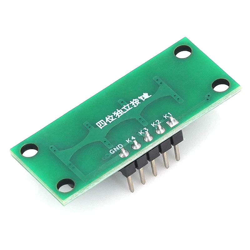 1x4 Single Row 4 Independent Push Button Module Arduino Electronic Experiment Teaching Development Board
