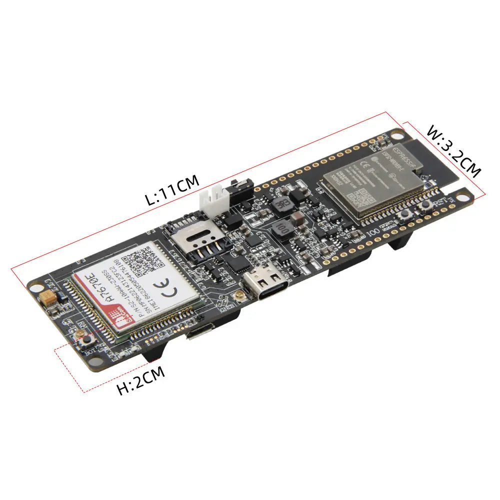 LILYGO T-A7670E R2 4G LTE CAT1 ESP32 Support GSM GPRS EDGE