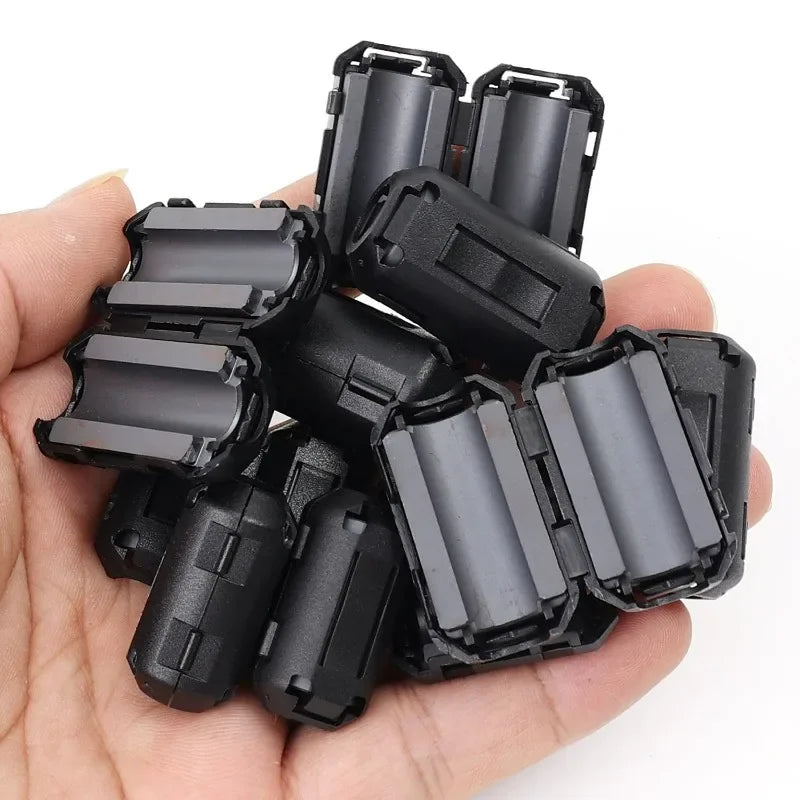 Noise Filter Magnetic Clip Ferrite Core Noise Suppressor Filter Ring Cable Clamp for Powerline Power Cord Wire Interference Clip