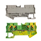 10Pcs PT2.5 QUATTRO Push-In Spring 4-Conductor Strip Plug 12AWG PT2.5 Wire Electrical Connector Din Rail Terminal Block PT2.5-QU