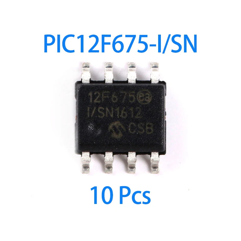 1~100Pcs PIC12F675-I/SN Sop8 Package 8 Bit Flash Memory Pic Microcontroller Integrated Circuit Chip For Electronic Diy Circuit