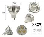 1X 10X GU 10 Led Spotlight GU10 LED Lamp 9W 12W 15W 220V Red Green Blue Yellow Lampada MR16 12V Bulb Light Spot Candle Luz