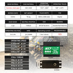 PTK Servo 8.4V 30kg 40kg High speed0.05 brushless RC servo motor Waterproof 1/8 1/10 1/12 scale automotive fixed wing robot 180°