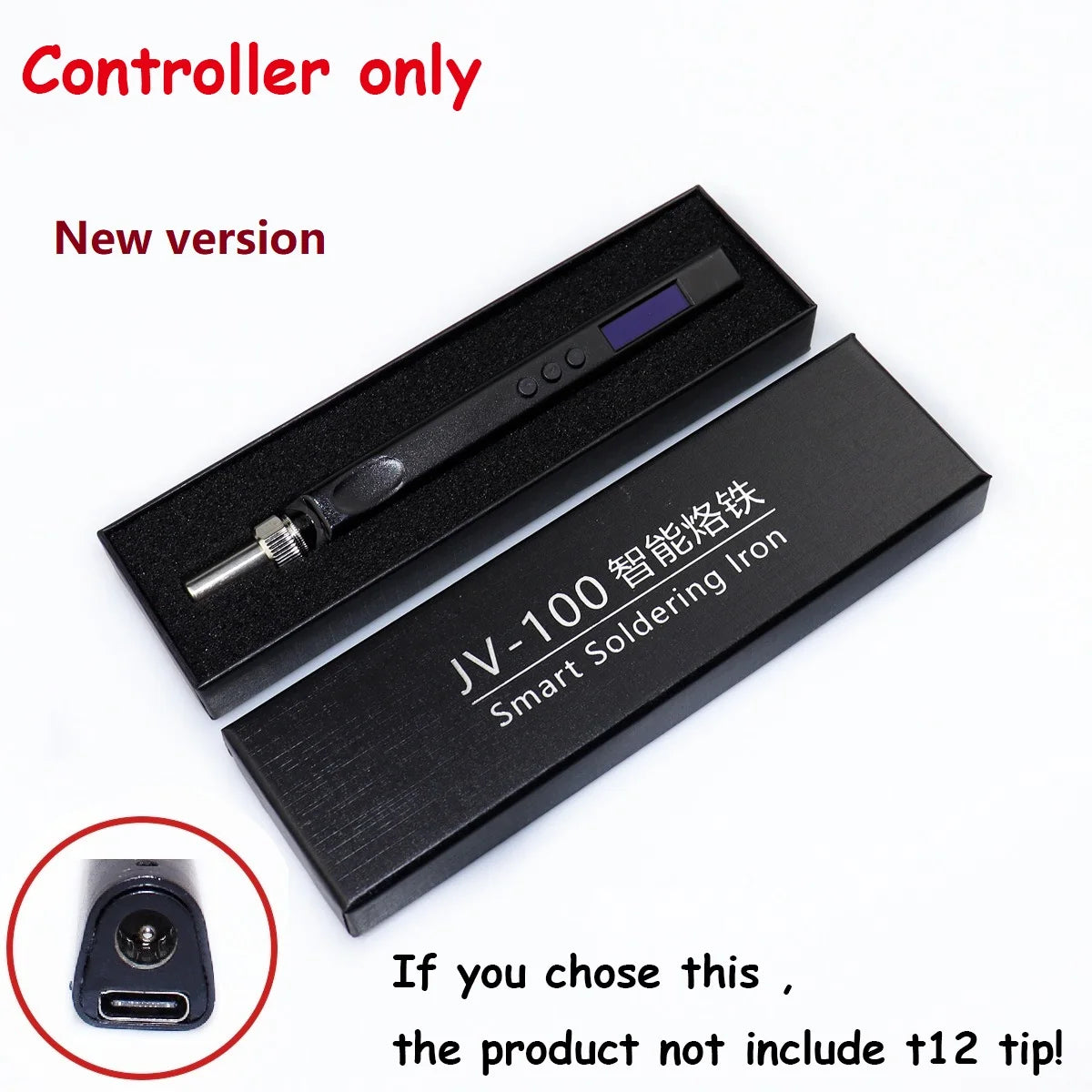 DC12~24V T12 OLED 72W Mini Electric Soldering Iron Adjustable Temperature Portable Solder Welding Station BC2 Tip Tool Not SH72