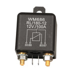 12/24V 100/200A Universal Battery Switch Relay Start 4 Pin Dual Battery Isolator Relay Current Start Relay Normal Open Car Relay