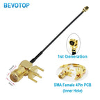10PCS SMA to IPX RF1.13 Cable 4Pin PCB RP SMA/SMA Female to u.FL IPX-1 Female Connector RF1.13 WIFI Antenna Extension Jumper