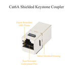 10/25PCS CAT.6/7 Shielded Keystone Jack Rj45 Inline Coupler Female to Female Ethernet Adapter For Blank Patch Panel
