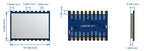 2pc/lot LoRa1121 FCC / CE Certified 5Km Long Distance LR1121 Chip Sub-GHz 2.4GHz S-band Multi-Band LoRa Module