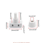Mini Power Switches ON/OFF Push Button for Home Lamps Industrial Field AC250V 10A 2 Pins Latching Pressure
