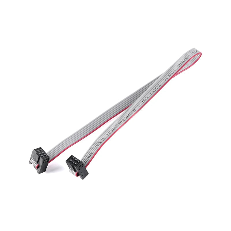 2.54mm Pitch FC-6/8/10/12/14/16/20/24/30/34/40/50 PIN JTAG ISP Download Cable Gray Flat Ribbon Data Cable for DC3 IDC Box Header