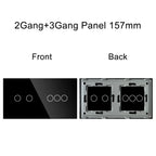 TAWOIA 1/2/3Gang Wall Touch Switch 1/2/3Way Function Base Stair Switches Spare Parts Sensor 157Glass Panel DIY Free Combination