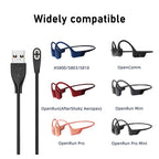 Earphone USB/Type-C Fast Charging Cable For Shokz AS800/S803/S810/ Open Run Bone Conduction Headphone Headset Charger Adapter