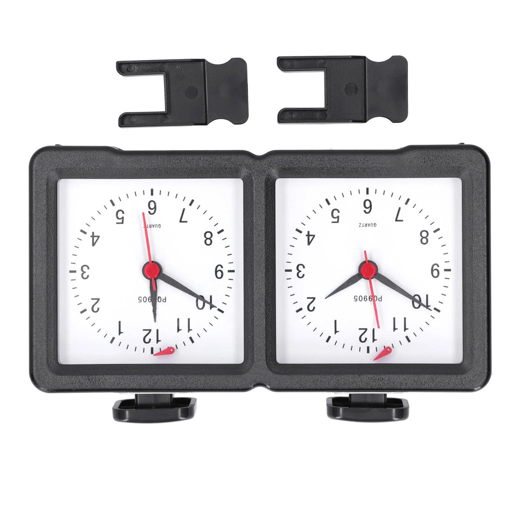 Multifunction Chess Analog Clock Count Up Count Down Timer Mute for Board Game Competition