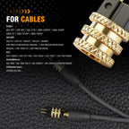 OKCSC Earphones Adapter 0.78mm Male to MMCX Connector for IER-M7\IER-M9IER-Z1R\XBA-300AP\XBA-N3BP\JVC HA-FX850\HA-FX1100\HA-FD02